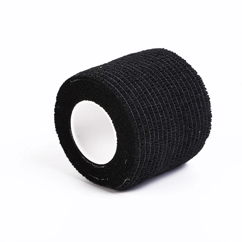 

Wholesale Tattoo Handle Bandage Anti-slip Athletic Nonwoven Waterproof Disposable Self-adhesive Elastic Bandage Black Tape