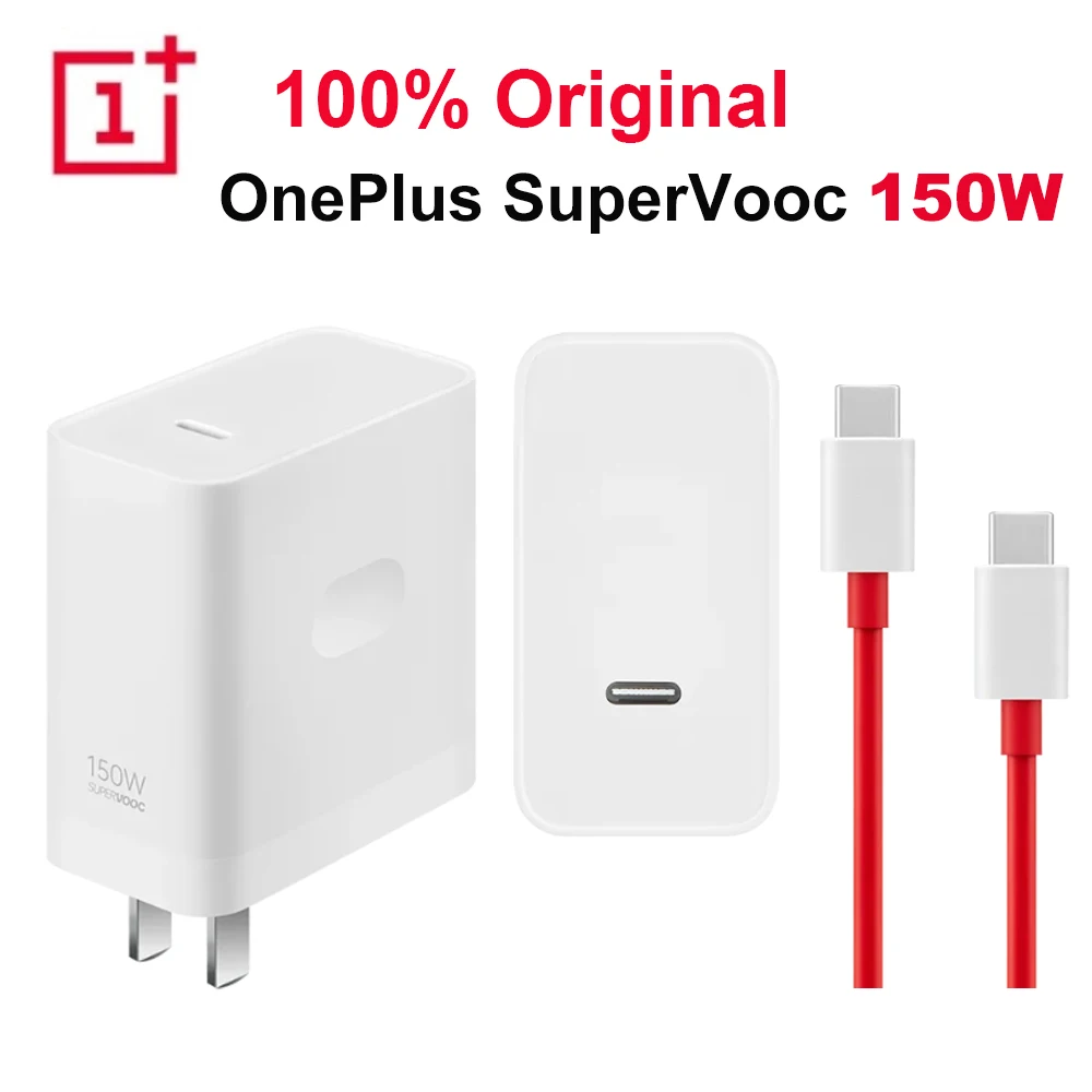 Original OnePlus 150W Charger GaN high-tech SUPERVOOC with12A Type-C Cable flash charge for oneplus Ace 2 Pro / 12 / 11 / 9 Pro