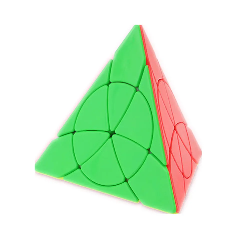 Cubo Mágico YongJun Idea 3x3 con Forma de Pétalo de Flor, Pirámide, Cubo Mágico Profesional YJ para Educación y Velocidad, Rompecabezas, Juguetes, Regalos