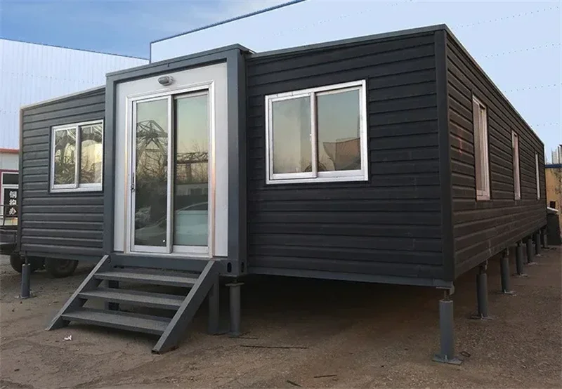 Expandable Container House Customized Modern Office Hotel Fast Installation Living Mobile Portable 20FT Prefab Folding House