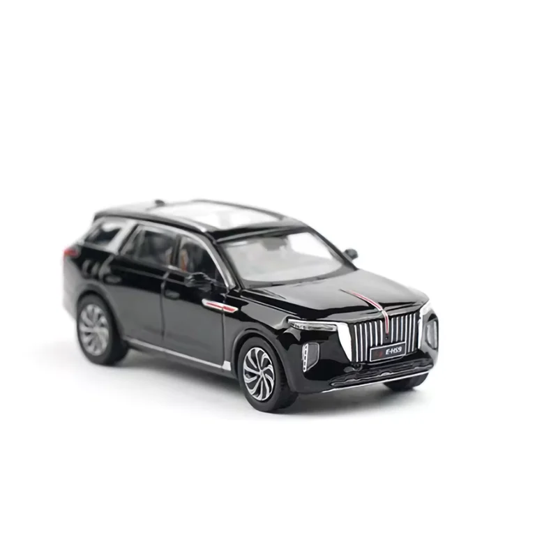 Diecast 1: 64 Scale HongQi E-HS9 Miniature Model Simulation Alloy Vehicle Model Decoration Collection Gift Toy