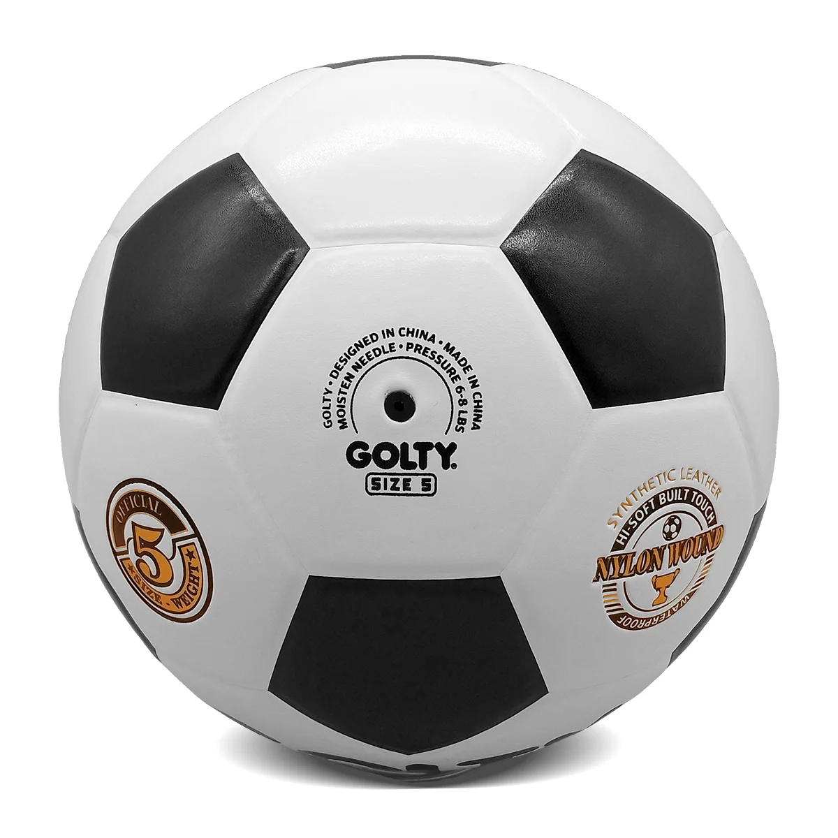 Ukuran 5 Berat 410-450G Dan Lingkar 680-700MM Dengan Bola Sepak PU Asli Profesional Terbaik