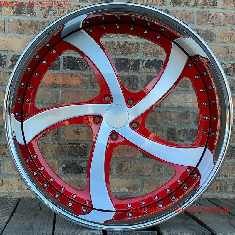 LZT-1142 Chrome Lip Forged Wheels 5x114.3 Wheels Custom Floating Caps 22 24 26 28 Inch Rims for Monte Carlo Camaro Pontiac