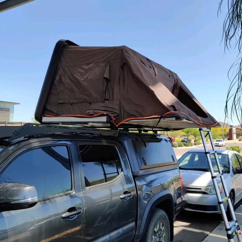 High Quality 4x4 Off-Road Automatic Side Open 2-4 Person ABS Hard Shell Rooftop Tent For SUV Pickup