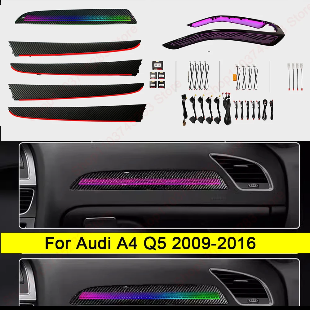 

Upgrade Symphony Led Car Interior Ambient Light Decoration For Audi A4 B8 Q5 2009-2016 Atmosphere Strip Accessories