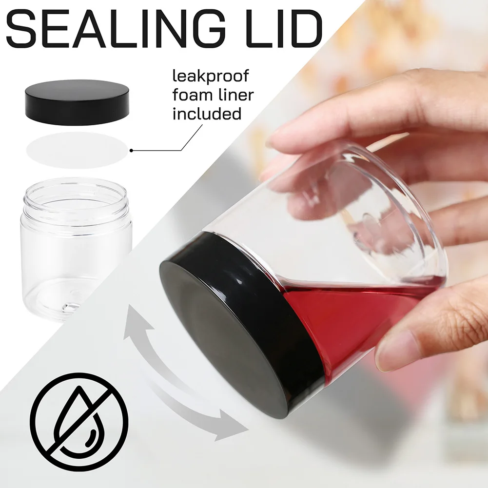 12 قطعة صندوق تخزين مختوم شفاف المطبخ الغذاء الحبوب المنظم خزان البلاستيك سعة كبيرة مقاوم للرطوبة مختومة الجرار #5