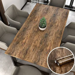 Vintage Wood Grain Self-Adhesive Removable Waterproof Wallpaper Peel And Stick Wallpaper Room Backdrop Furniture Wall sticker