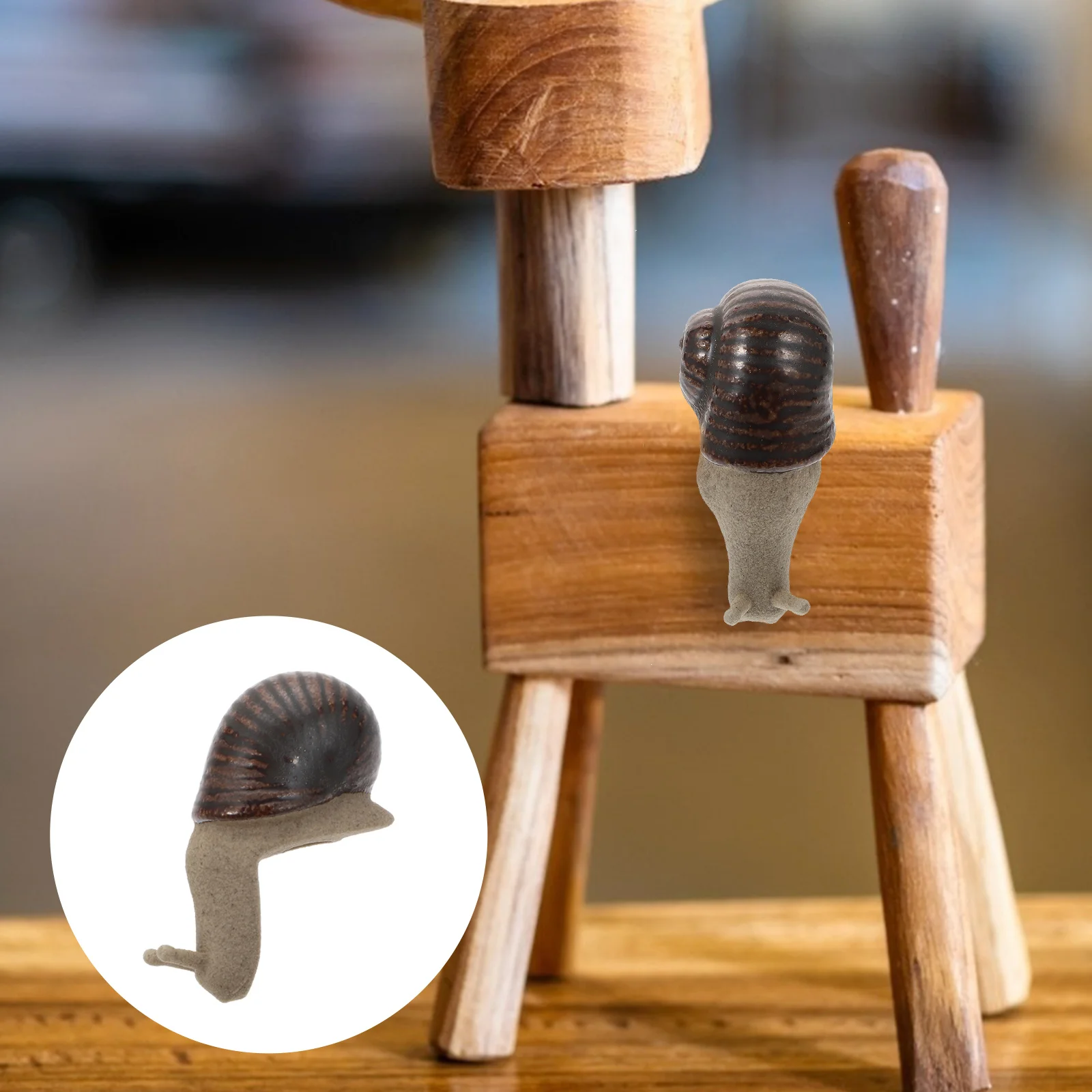 

1Pcs Imitated Snail Statue Cute Home Decor Fish Tank Flowerpot Landscape Adornment Ceramic Snail Micro Landscape