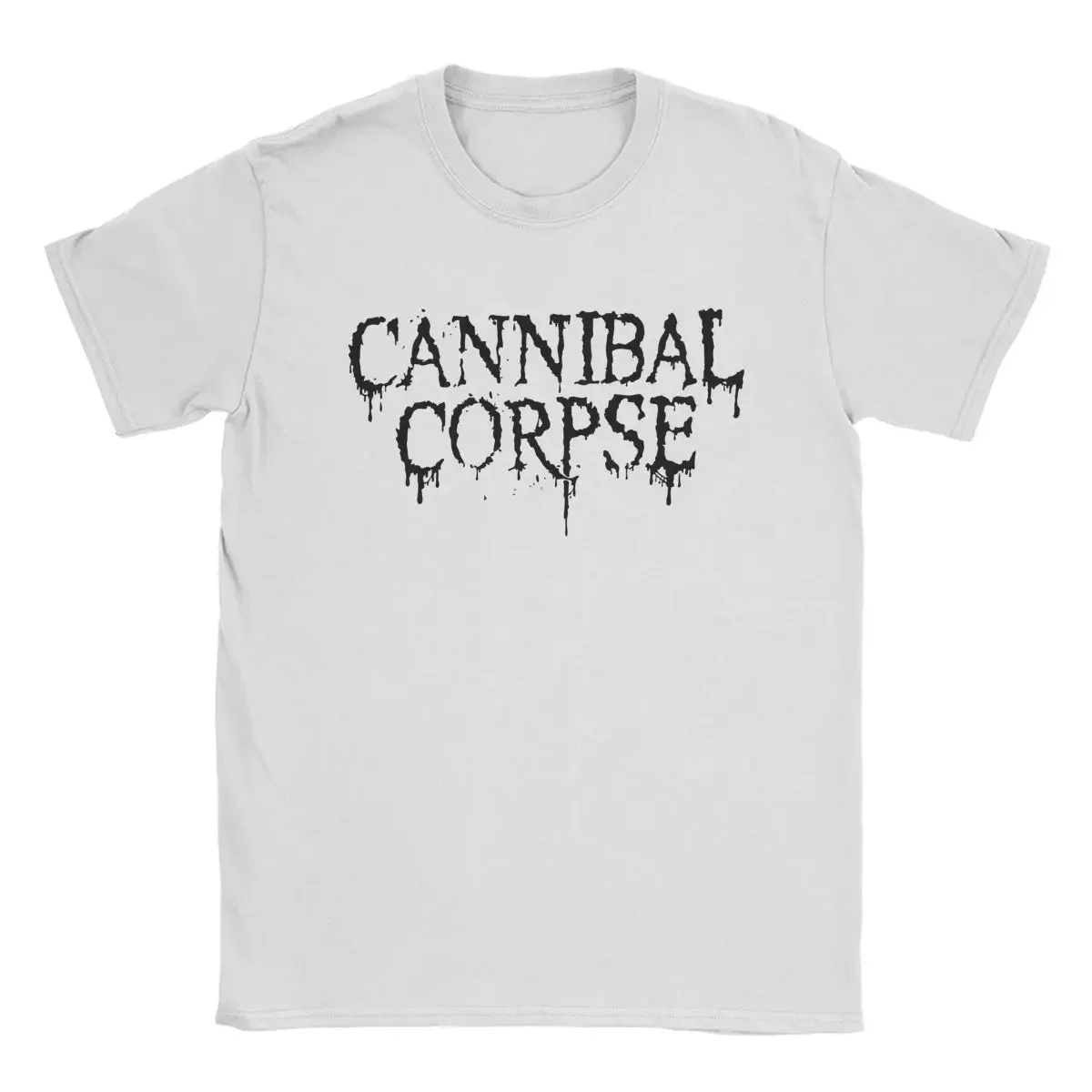 Men T-Shirt Cannibal-Corpse-Logo Unique Pure Cotton Tee Shirt Short Sleeve T Shirts O Neck Tops Party