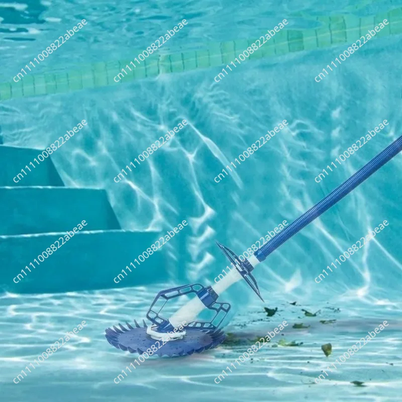 Pool Vacuum Cleaner Automatic Sweeper Swimming Pool Creepy Crawler Vacuum with 33FT Hoses (Navy Blue&White)