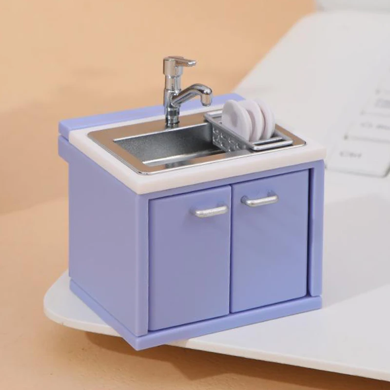 1 مجموعة دمية محاكاة أواني المطبخ الصغيرة موقد غاز نموذج المشهد الديكور بيت الدمى مصغرة اكسسوارات المطبخ #2