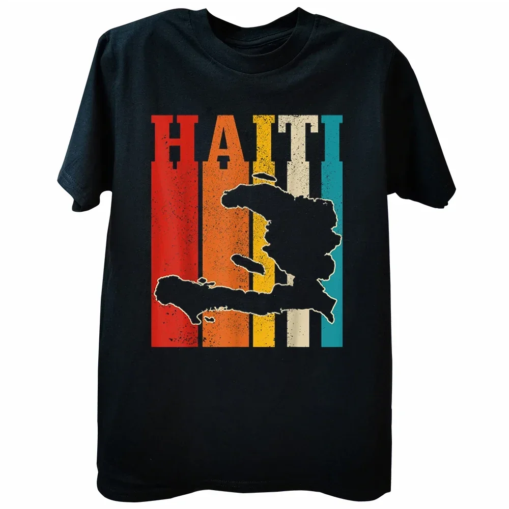 

Funny Haiti Haitian Island Pride Haitian Vintage T Shirts Graphic Cotton Streetwear Short Sleeve Birthday Gifts Summer T-shirt