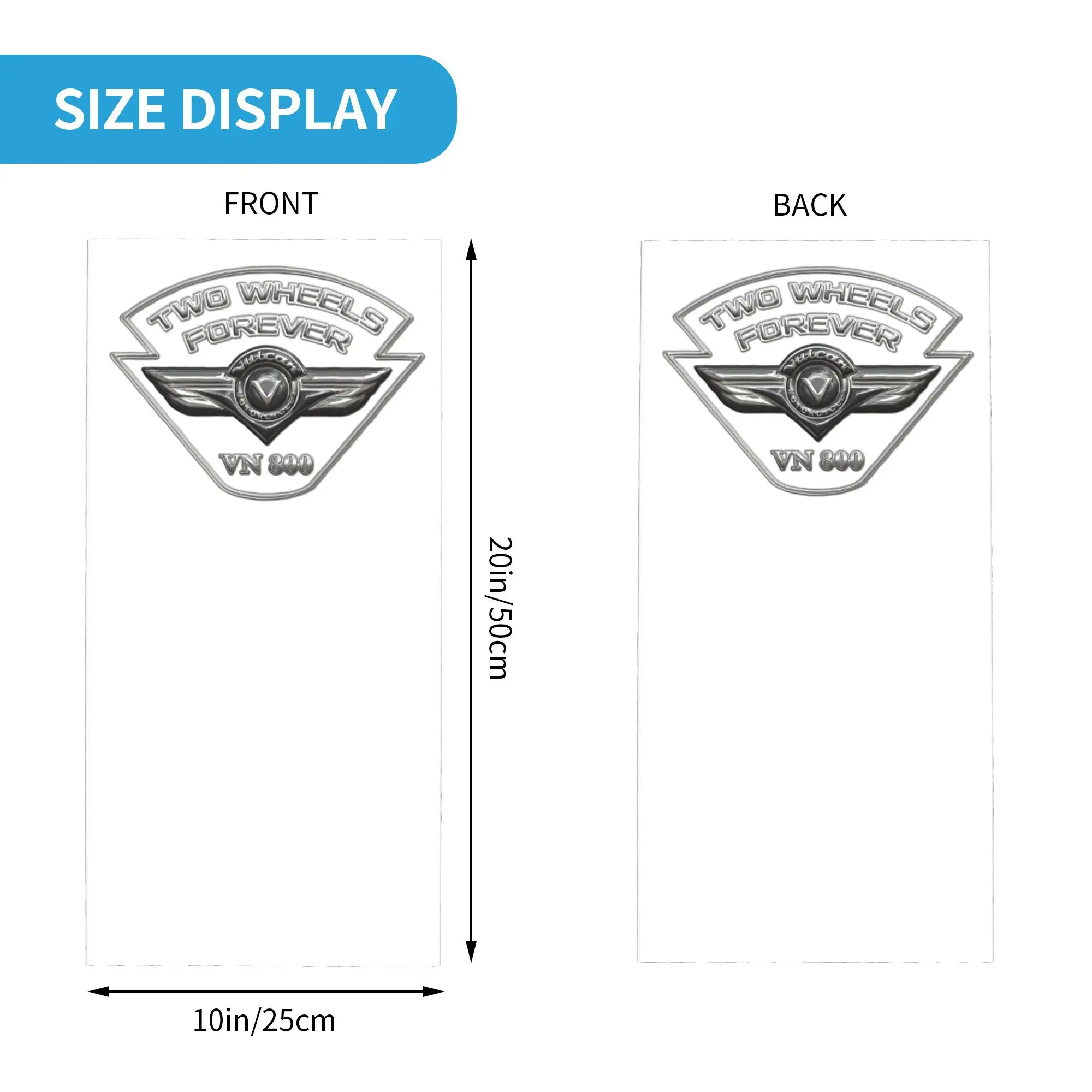 عجلتين إلى الأبد فولكان VN 800 دراجة نارية باندانا غطاء الرقبة المطبوعة التفاف قناع وشاح قناع الوجه الدراجات للرجال النساء الكبار