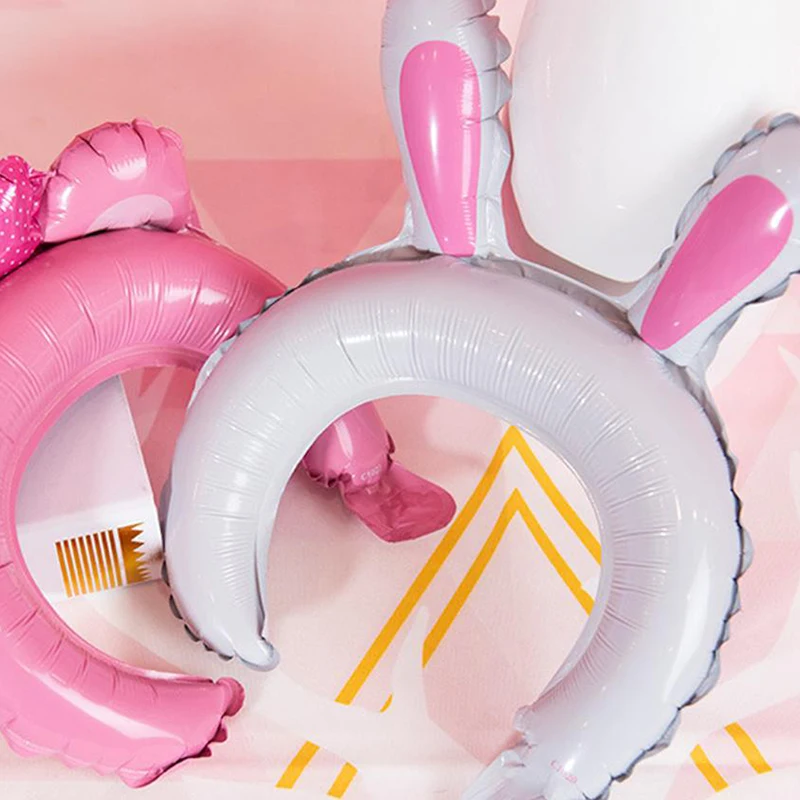 Hot Sale 5pcs Cute Headband Balloon Cute Cartoon Animal Balloon Kids Birthday Party Decoration Baby Shower Children's Toys