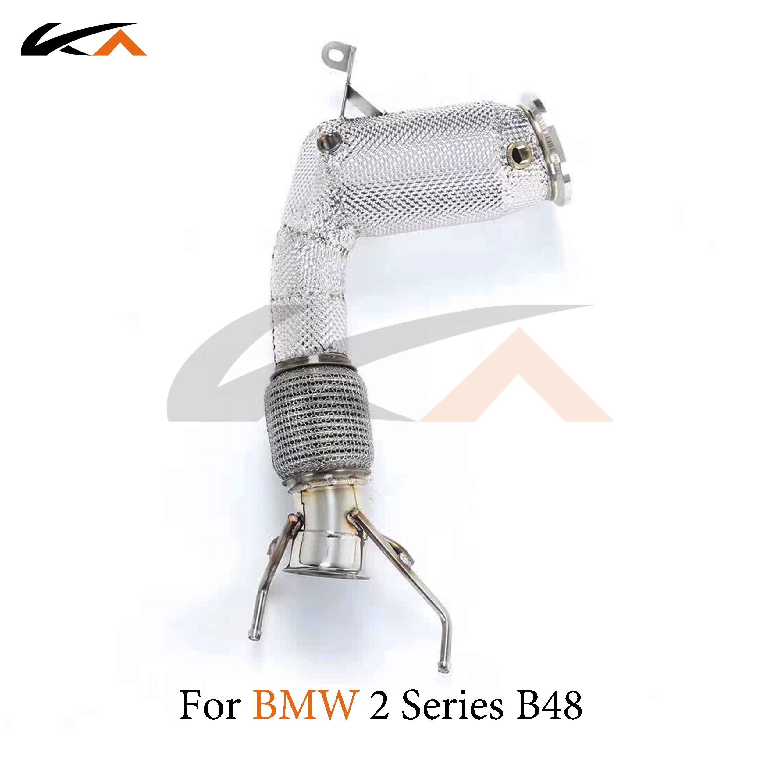 KA Tuning exhaust system header stainless downpipe for BMW 2 Series B48 axle pipe performance catalysis heat shield