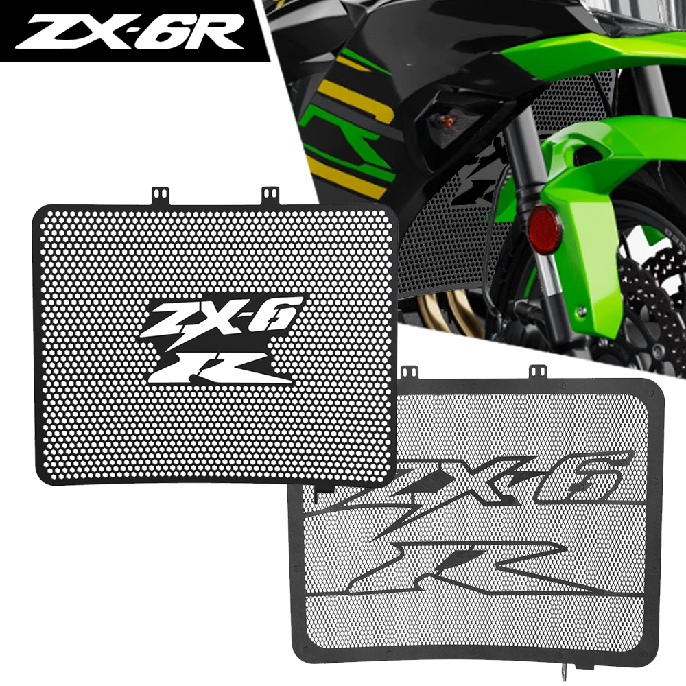 

For KAWASAKI Ninja ZX-6R ZX-6RR ZX-633 ZX6R ZX6RR ZX636 ZX 6R 6RR 2003-2004 Motorcycle Accessories Radiator Grille Guard Cover