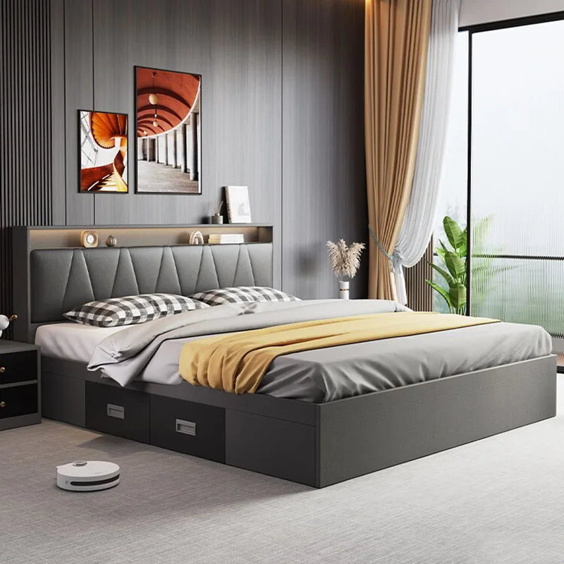 

Mobile Sleeping Bed Princess Design Girls Wooden Floor Modern Luxury Bedroom Queen Bed Children Muebles Lounge Suite Furniture