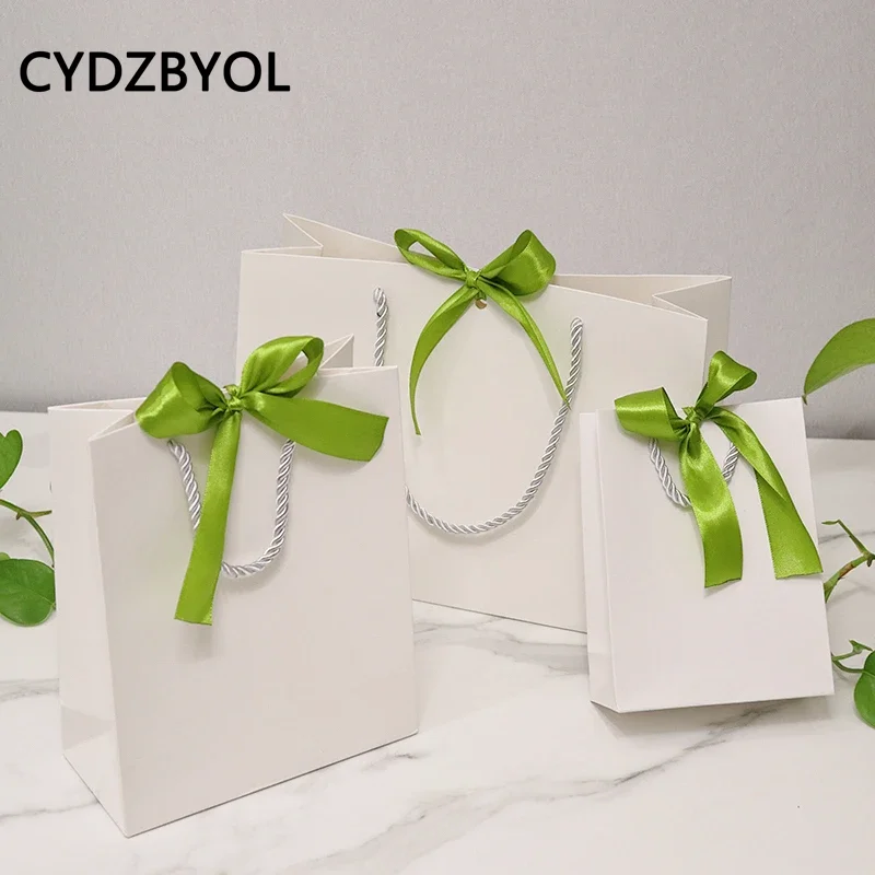 CYDZBYOL 10 Pcs Custom Logo Packaging For Small Businesses Valentines Day Gift Luxury Bag Wedding Birthday Packge Bag Custom image 3