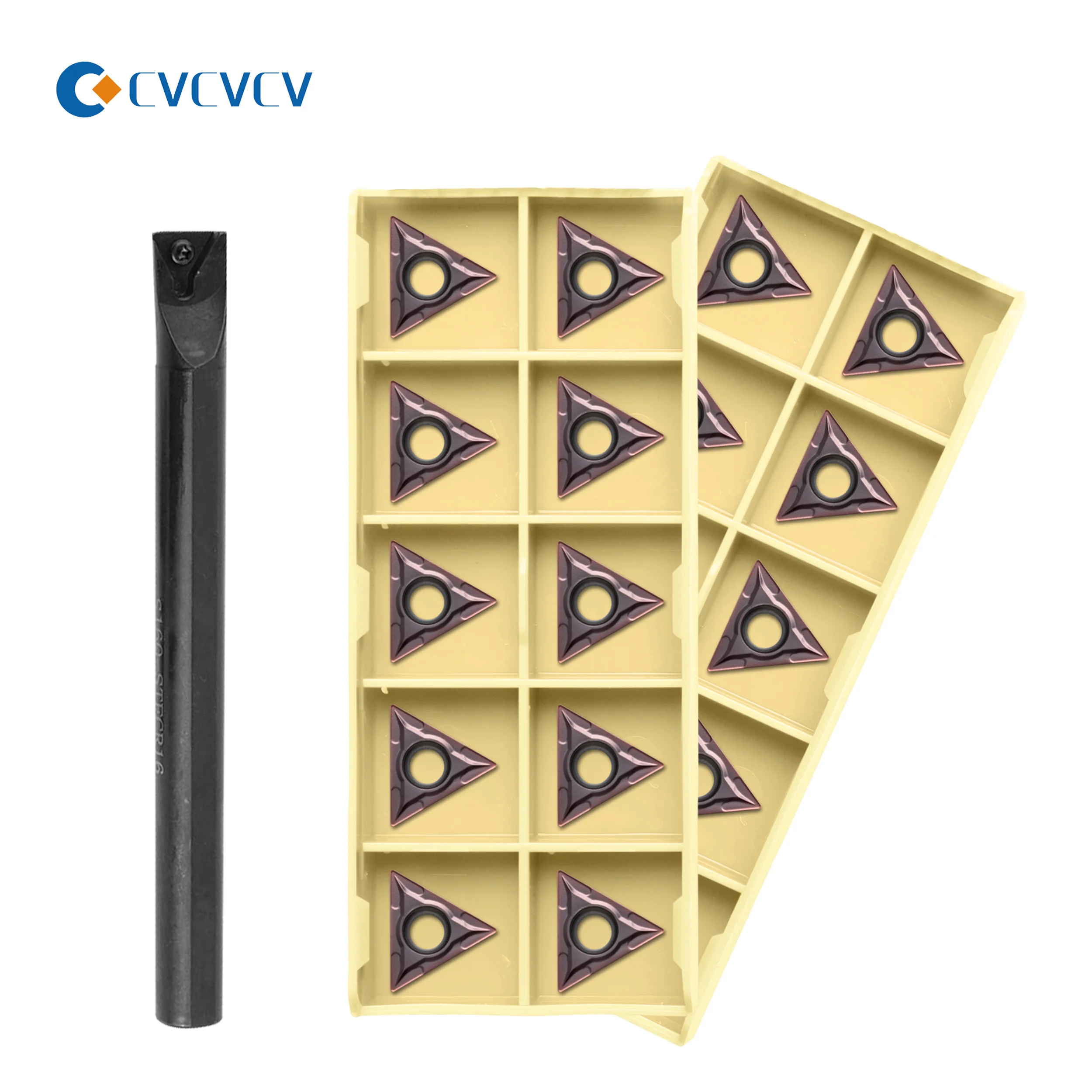 S16Q/S20R/S25S/STFCR16 STFCL المخرطة الداخلية تحول أدوات حامل 91 ° + 10 قطعة TMGT آلة كربيد إدراج مجموعة جيدة ارتداء المقاومة