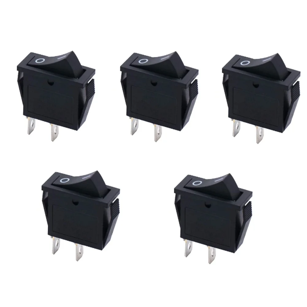 5pcs Rectangular Latching Neon Rocker Switch For Water Dispensers Computer Speakers ON/OFF 2 Pins For KCD3-101