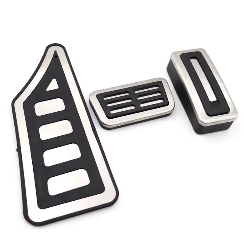 Aluminium Alloy Car AT Foot Rest Pedals Accelerator Gas Pedal Brake Cover Non-slip Protect Pad For Honda FIT JAZZ 2022-2024