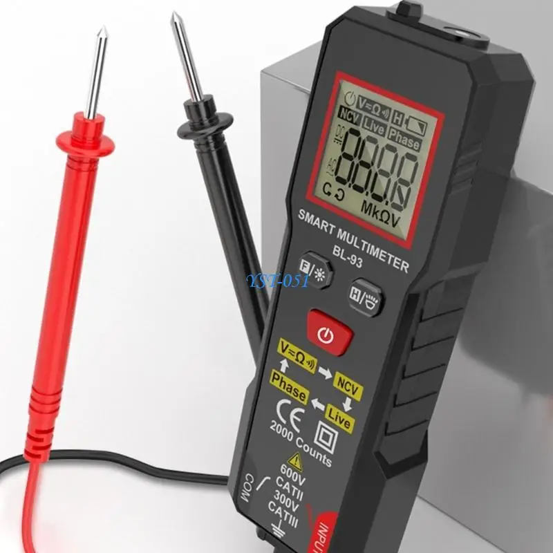 E15A Multifunction Electrical Tester Including Phase Sequences and Flashlights Features
