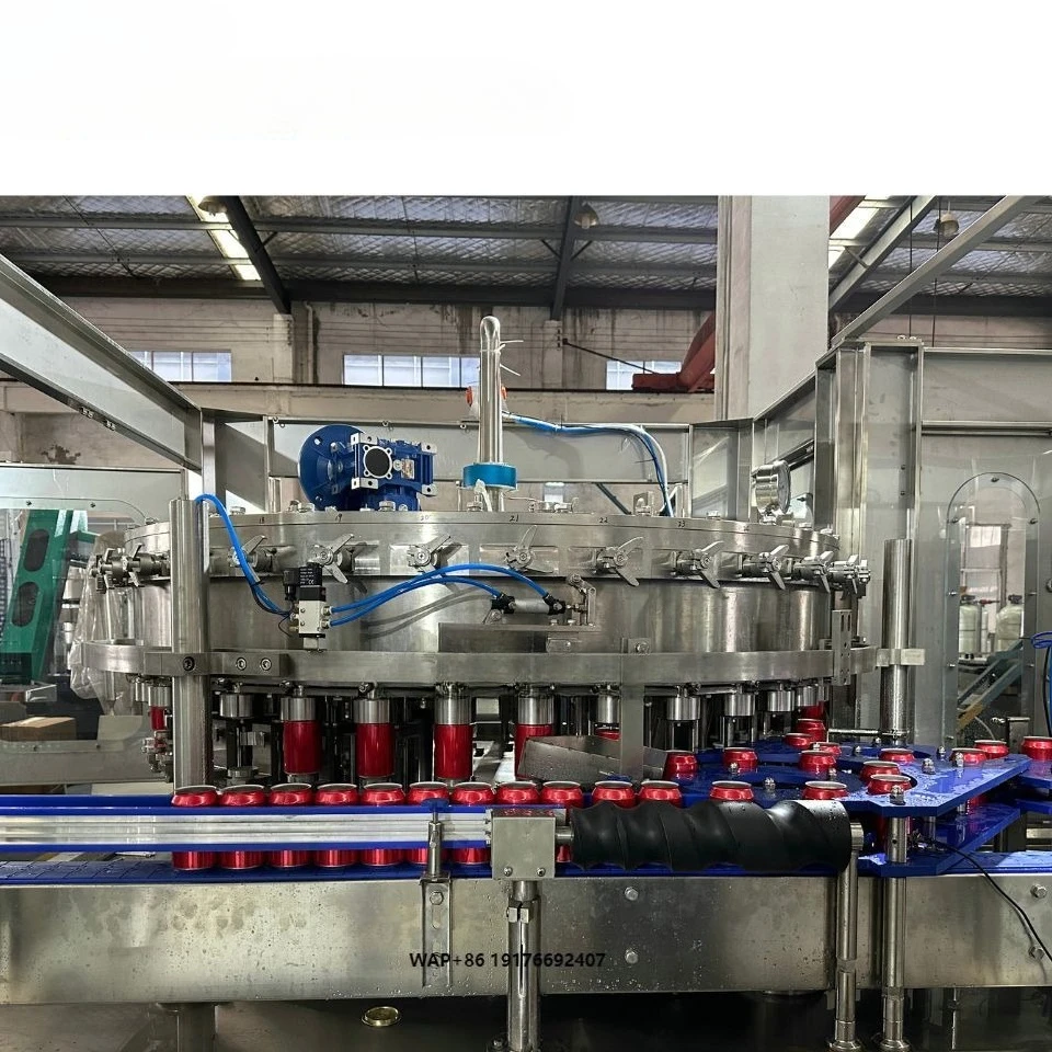 1000CPH-36000CPH 250ml 330ml Aluminum Canning Machine Carbonated Beverage Drink Can Filling Machine Production Line