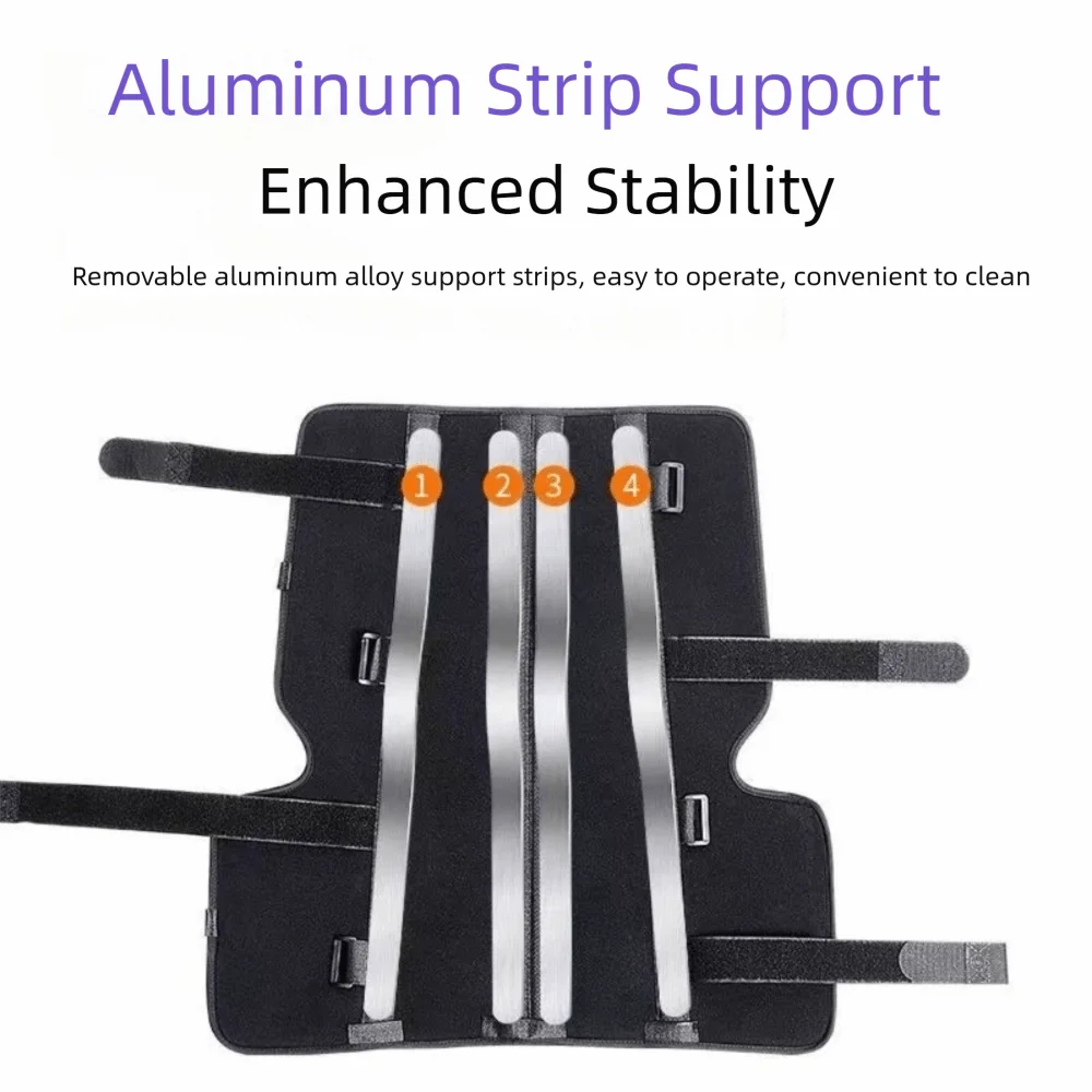 Adjustable Knee Immobilizer Breathable Soft Knee Brace Three Panel Steel Plate Support Leg Support Fracture Recovery