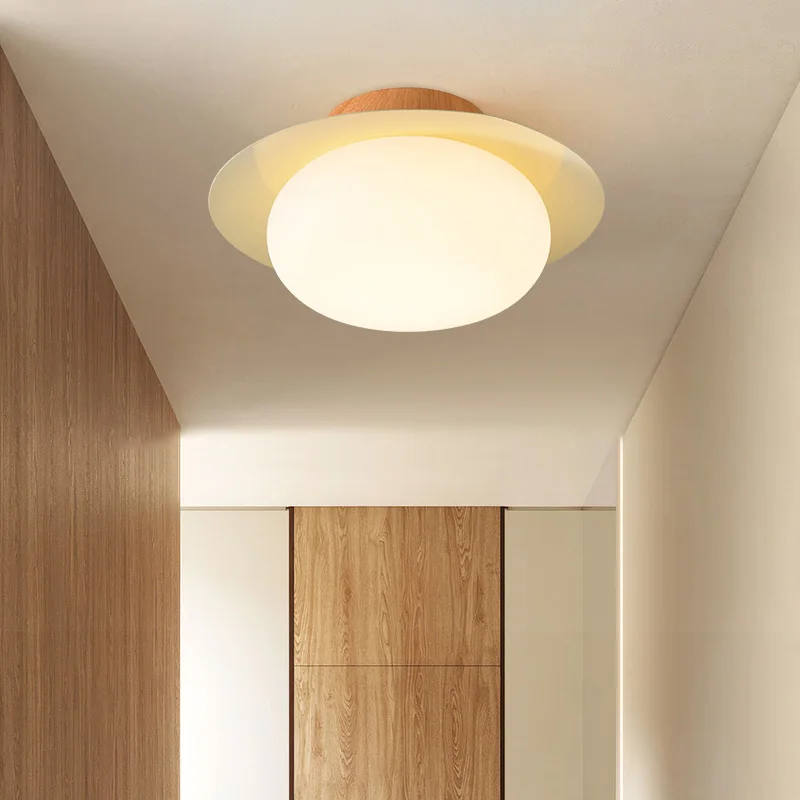 

NVC Lighting French Cream Wind Log Creative 2024 New Entry Entrance Corridor Advanced Sense Ceiling Light