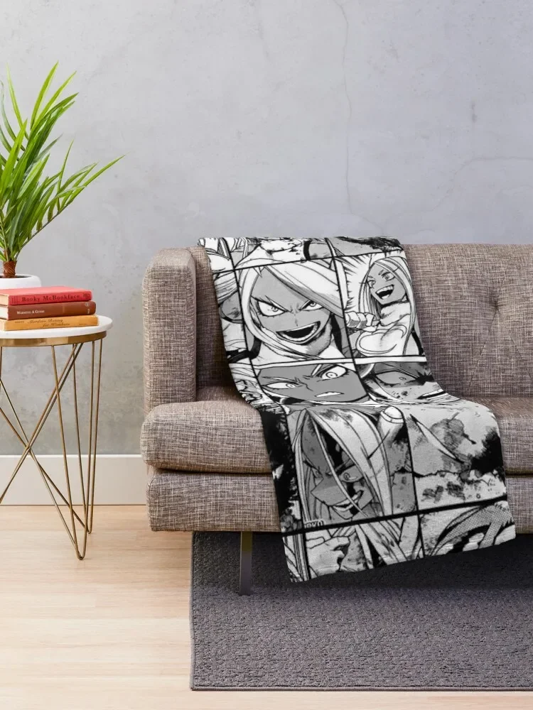 Mirko hero collage - black and white version Throw Blanket Bed valentine gift ideas Blankets