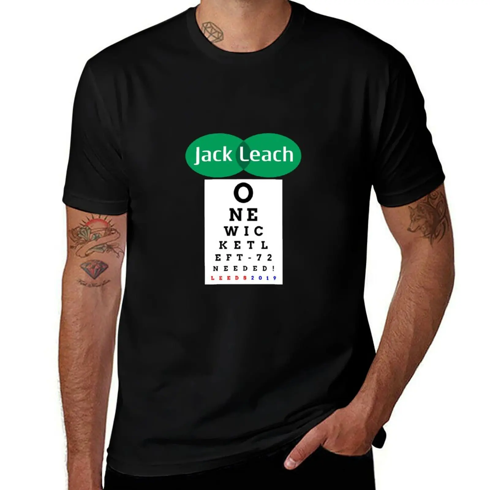 

Jack Leach Eye Chart T-Shirt designer shirts animal prinfor boys blacks Men's t-shirt