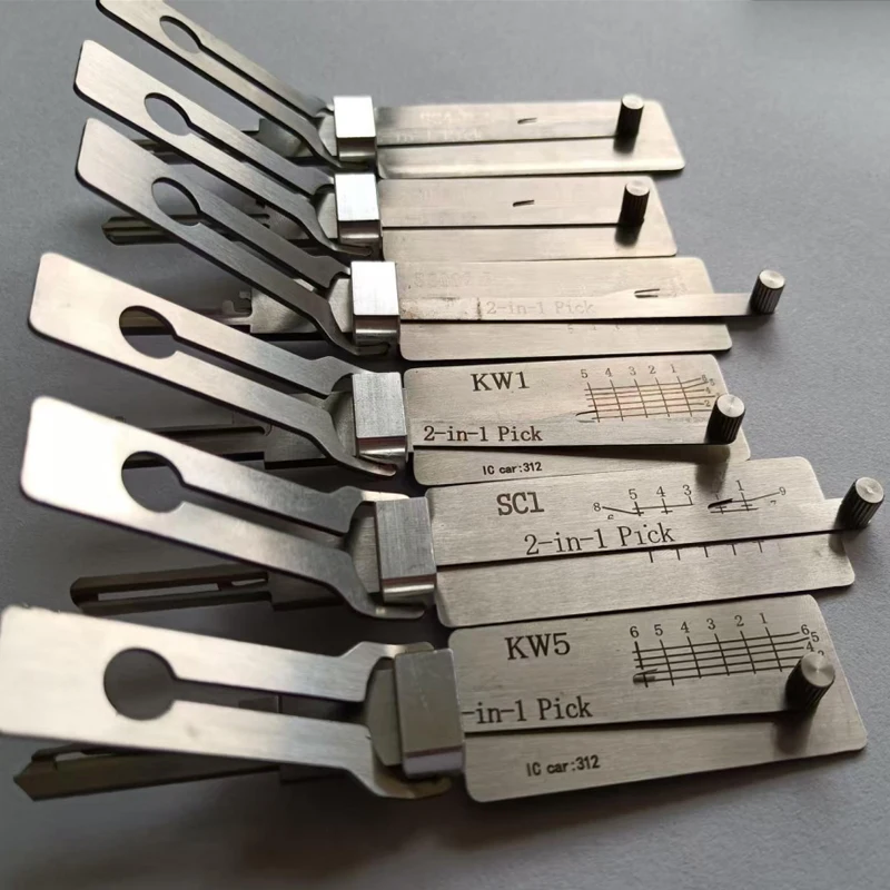 أدوات أنماط Lishi SC1 SC4 SS001 PRO SS002 PRO 2in1 أدوات الأقفال مفتاح رئيسي فك ميكا فك gansuas قفل عدة wytry #5