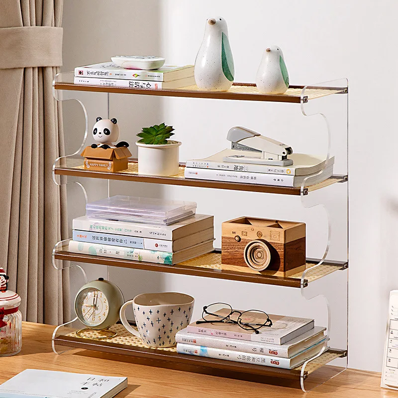 

Настольная книжная полка, простая настольная полка, детская маленькая книжная полка, простая многофункциональная полка для хранения, настольная полка для хранения.