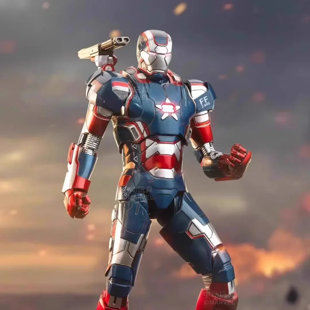 شخصيات حركة أنيمي zdoys-Iron Patriot ، أعجوبة ، جيمس رودس ، الرجل الحديدي ، Mk39 ، 33 ، مفصل ، متحرك ، جمع عيد ميلاد ، ديكور سطح المكتب