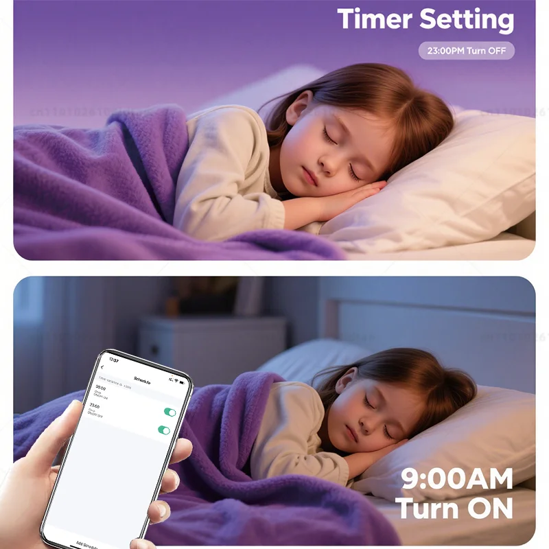 E14 Tuya WiFi الذكية LED لمبة ضوء شمعة 220 فولت 9 واط 7 واط 5 واط RGB عكس الضوء مصباح APP التحكم الصوتي يعمل مع أليكسا جوجل المنزل #5