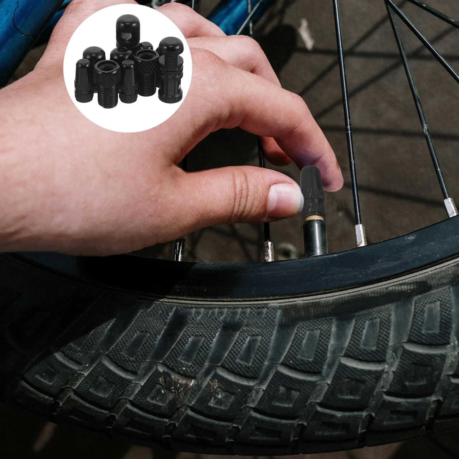 

1Set Aluminum Alloy Bicycle Valve Stem Caps Stylish Debris Protection Versatile Adapter Bike Accessory Vehicle Valve Cover