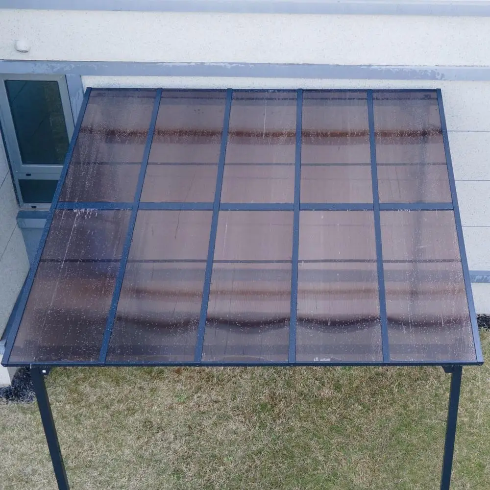 Panneaux de toit extérieurs pour jardin et serre, lot de 4 feuilles solaires en polycarbonate, protection UV et imperméable, flexibles et à impact