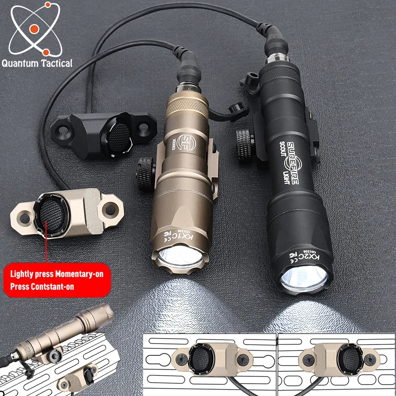 

WADSN SF M300A Surefir M600C Scout Flashlight Tactical Mod Button Switch Airsoft High Power M300 M600 Hunting Lamp Set Fit 20MM