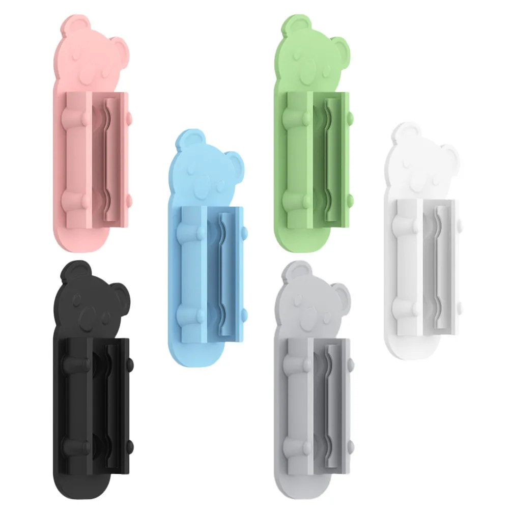 6Pcs Portable Pen Holder Clips Self Adhesive Silicone Pen Clamps for Desk Office School Writing Tools Calendar Map Fridge