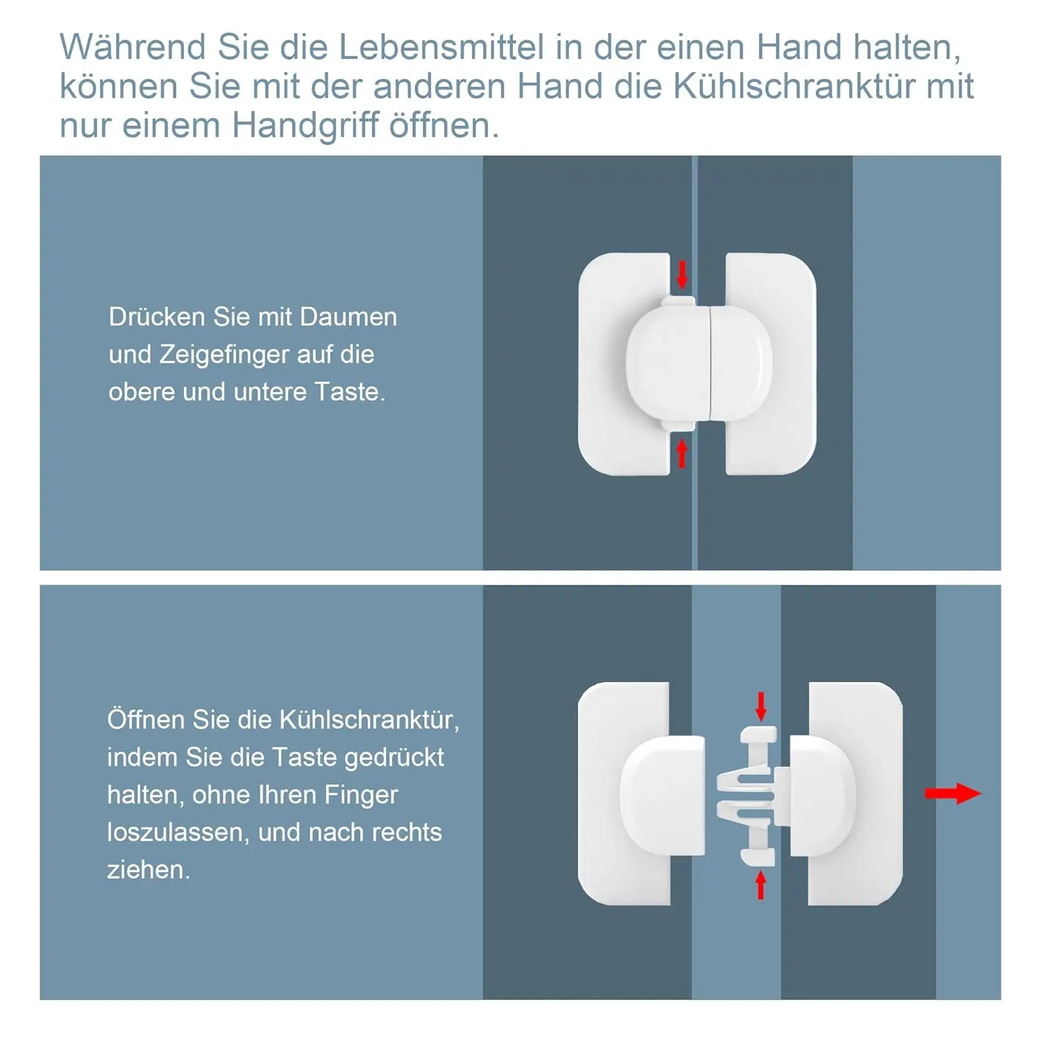 2-5 Child Safety Locks No Drilling Required Suitable for Baby Safety Locks in Refrigerators Cabinets Drawers Ovens Etc