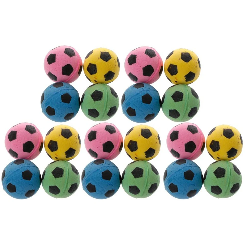 20PCS Non-Noise Cat Ball Soft Foam Soccer Play Balls for Cat Scratching