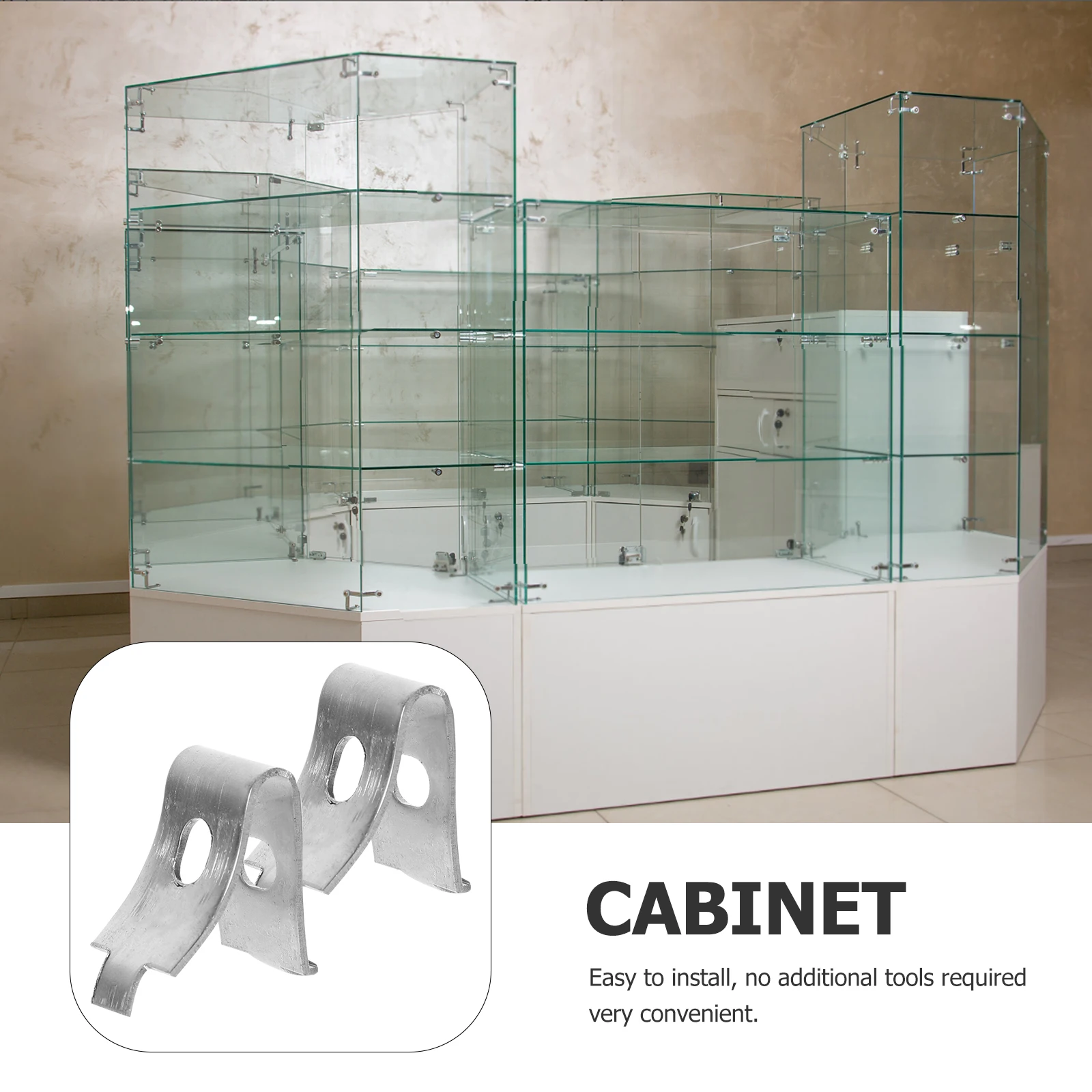 

18Pcs Stainless Steel Shelf Clips Durable Adjustable Cabinet Shelf Support Pegs Glass Mounting Brackets Glass Mounting Clip