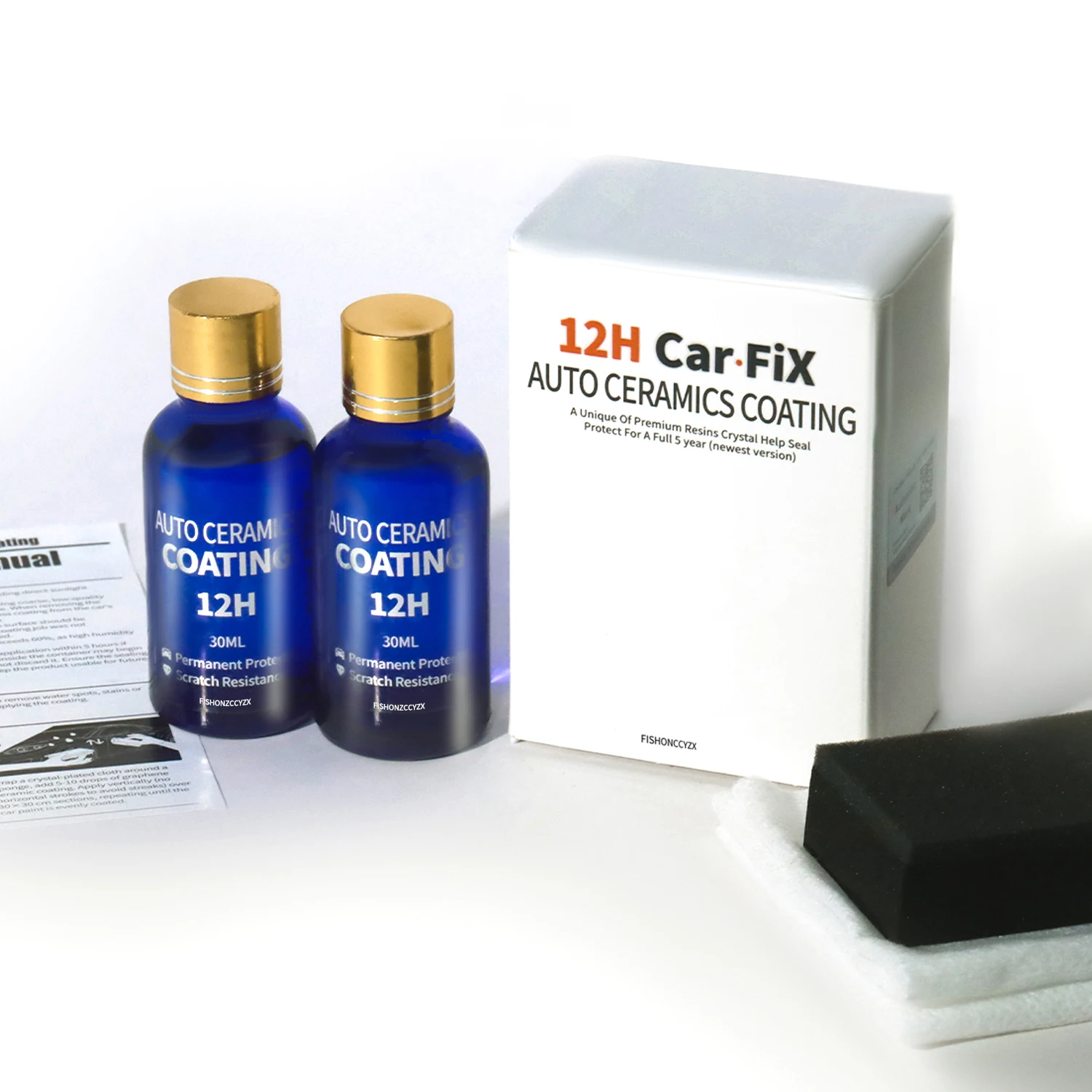 2 قطعة 12H طلاء السيارة تلميع الشمع المضادة للخدش حماية الطلاء 5 سنوات ضمان لامع إطالة Paintworks السيراميك الزجاج