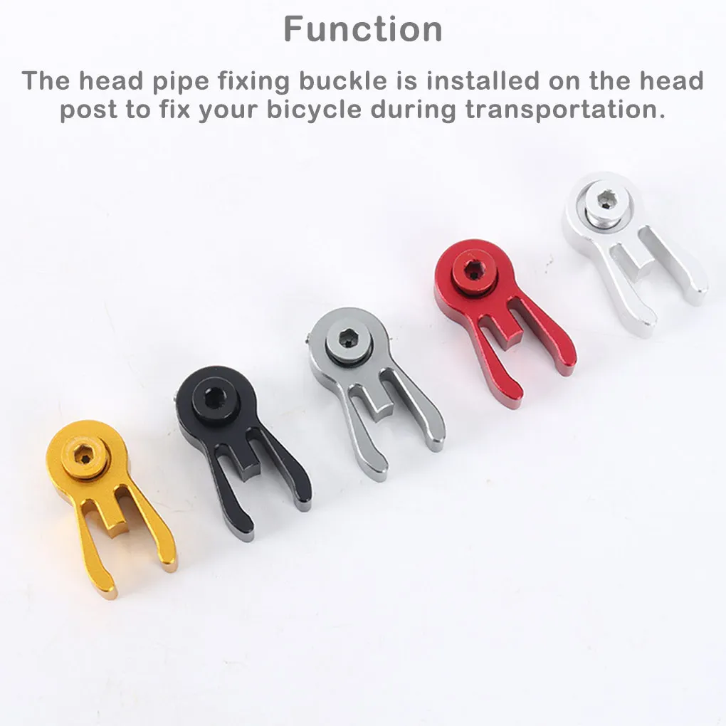 Lightweight Handlebar Headpost Catcher Crab Head Tube Holder Wear-resistant Fixing Buckle Cycling Parts High Strength Red