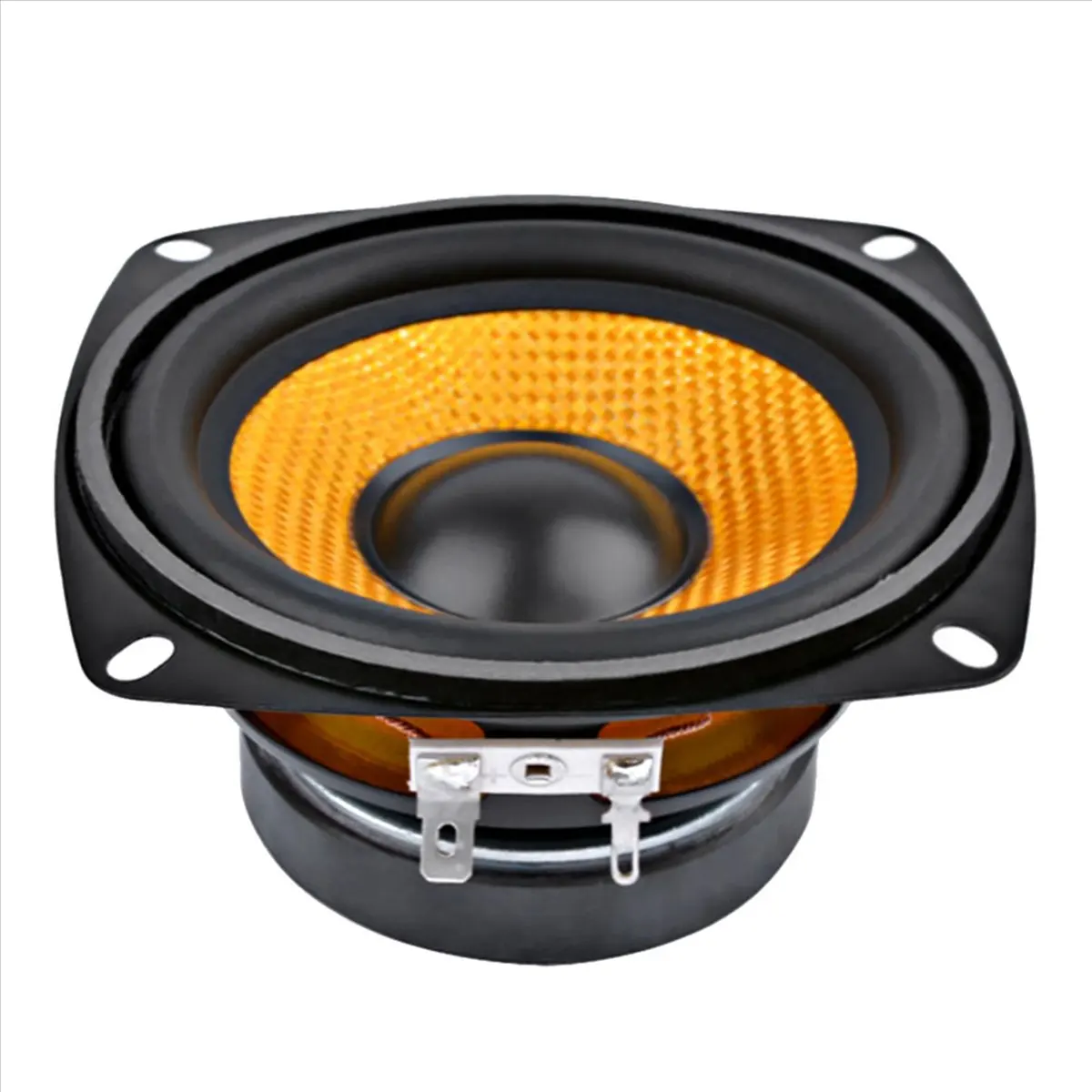 AABFK 4 Stück 4 Zoll Audio Tragbarer Lautsprecher 4 Ohm 15 W Basslautsprecher DIY Professionelle Multimedia-Subwoofer-Lautsprecher für Soundsystem