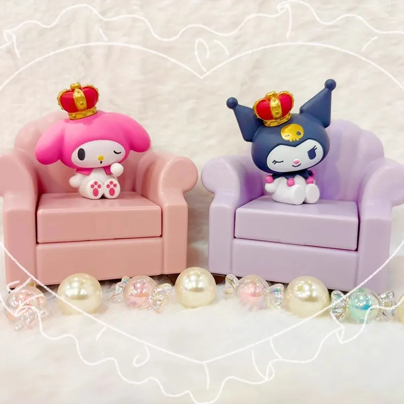 

TOMY Genuine 4Pcs Gashapon クロミ Sanrio Characters Toys For Kids Gift Collectible Model Ornaments