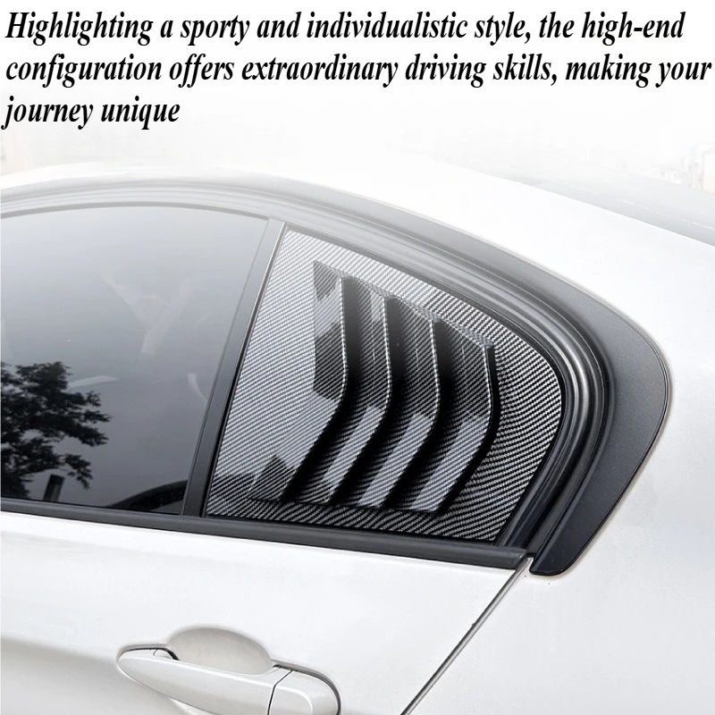 สำหรับ BMW ซีรีส์ 3 F30 320i 325i 330i ปี 2013-19 สติ๊กเกอร์แต่งกระจกสามเหลี่ยม ชุดแต่งภายนอกรถยนต์ อุปกรณ์ตกแต่งรถยนต์