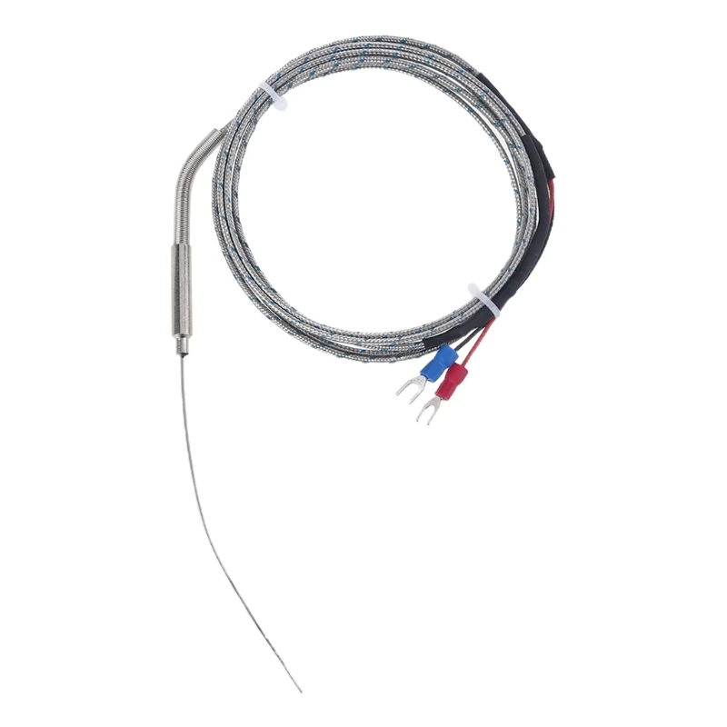 GJ K Type Thermocouple -40-800℃ Temperature Thermocouple Sensor Temperature Detector Temperature Gauge 1mm x 100mm Probe