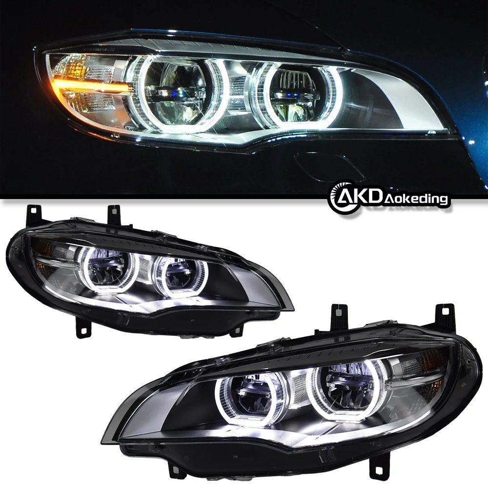 Car Lights for BMW X6 E71 LED Headlight 2007-2013 X6 E71 Lamp Drl Projector Lens Automotive Accessories