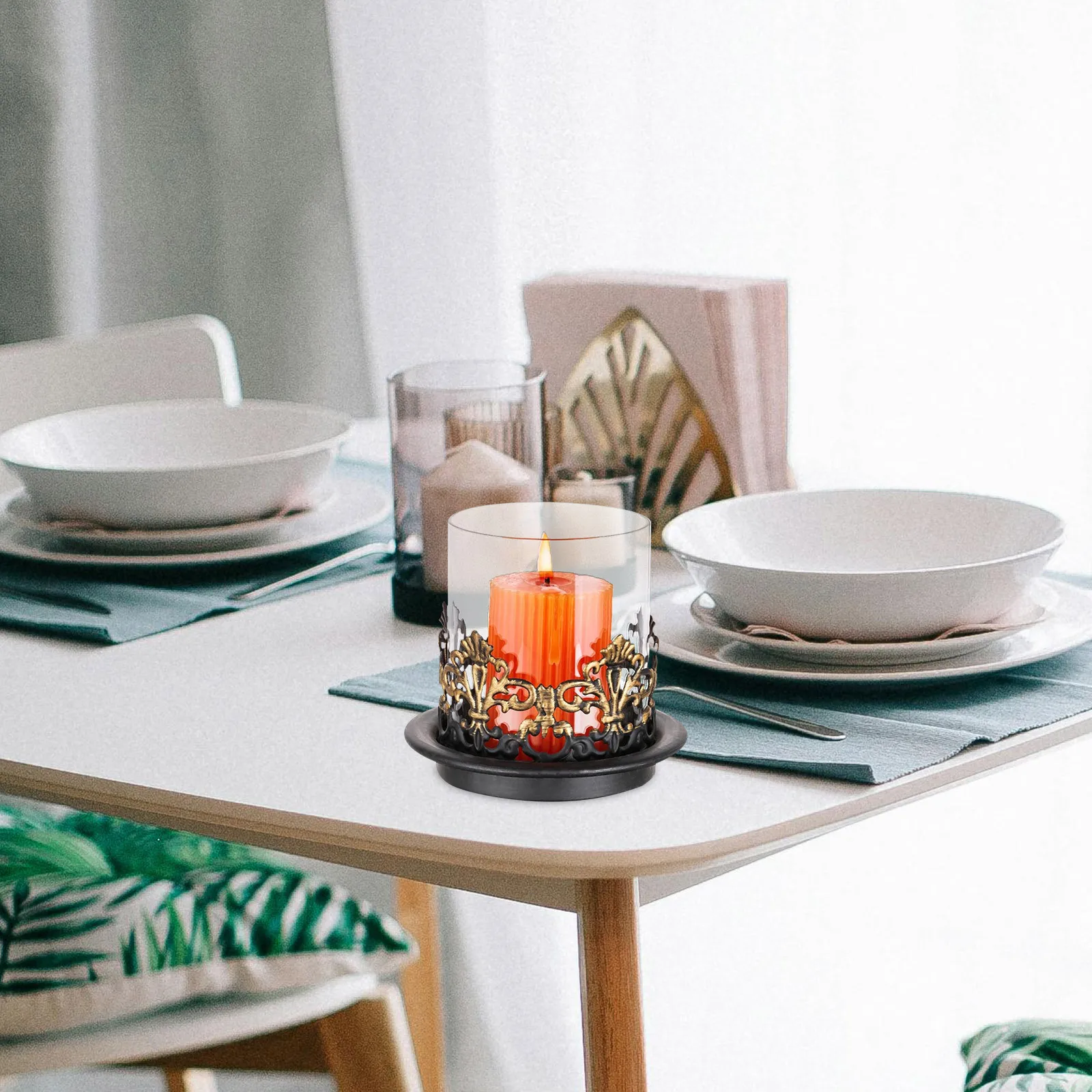 2Pcs Decorative Iron Jar: A Vintage Touch for Your Home thumbnail